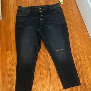 Time and Tru High Rise Dark Jeans
